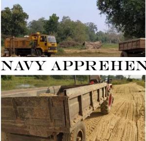 Navy apprehends two persons for loading sand without permit