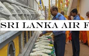 SRI LANKA AIR FORCE FLAG BLESSING CEREMONY