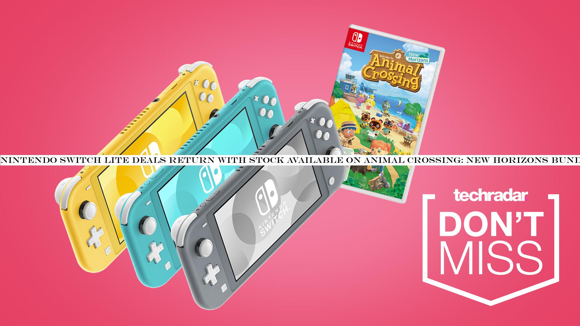 Nintendo Switch Lite deals return with stock available on Animal Crossing: New Horizons bundles