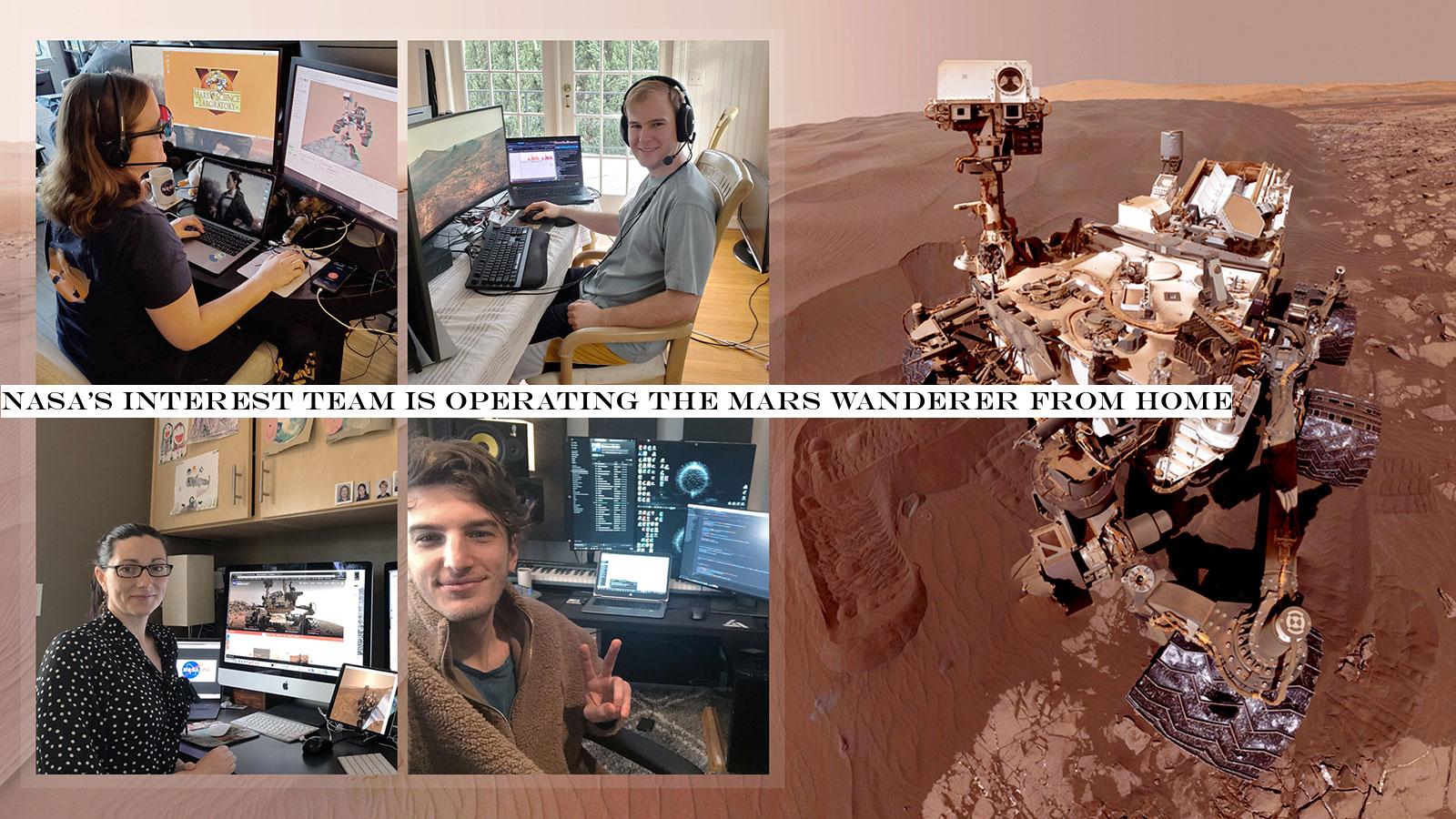 NASACuriosity team is operating the Mars rover from home