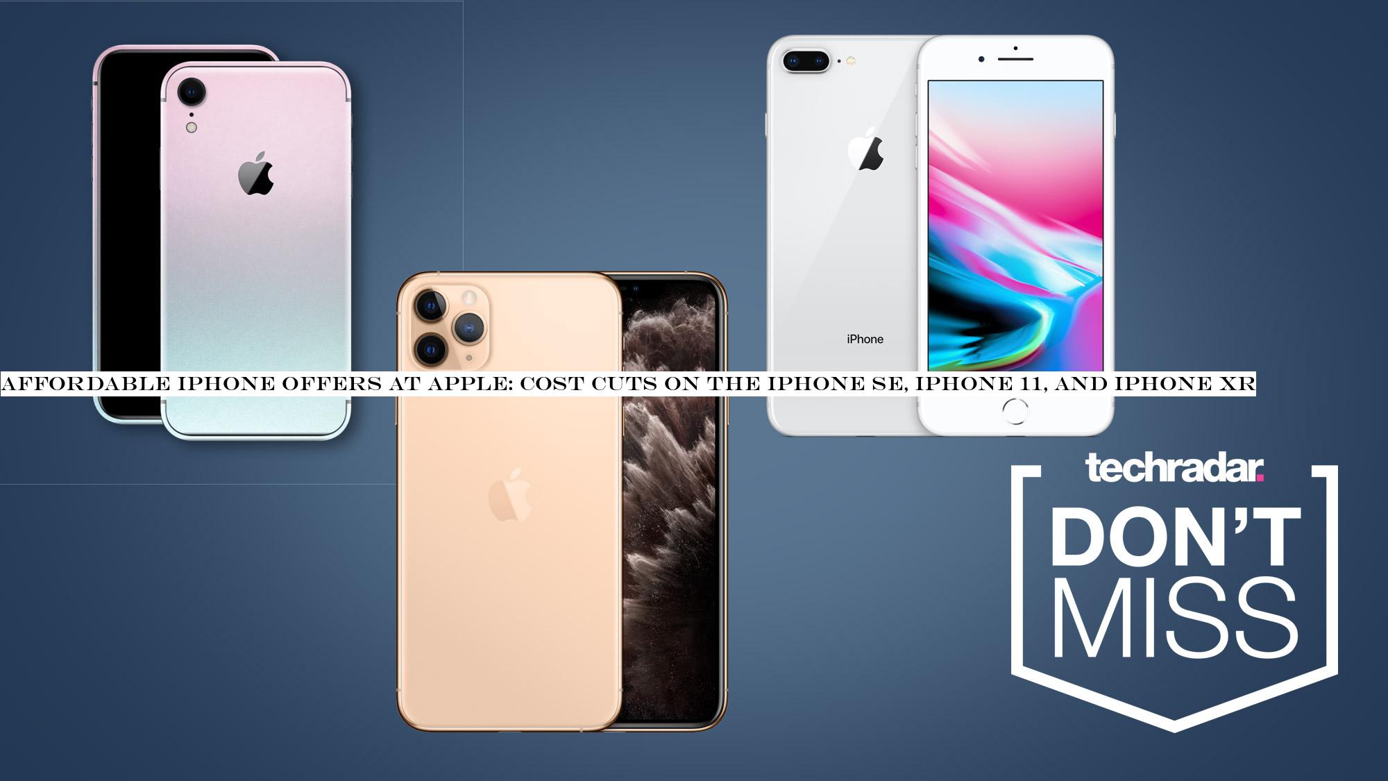 Cheap iPhone deals at Apple: price cuts on the iPhone SE, iPhone 11, and iPhone XR