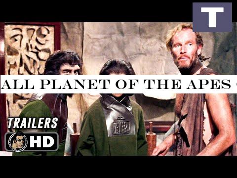 All PLANET OF THE APES Original Franchise Trailers (1968 - 1973)