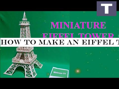 How to Make An Eiffel Tower with Bamboo Sticks