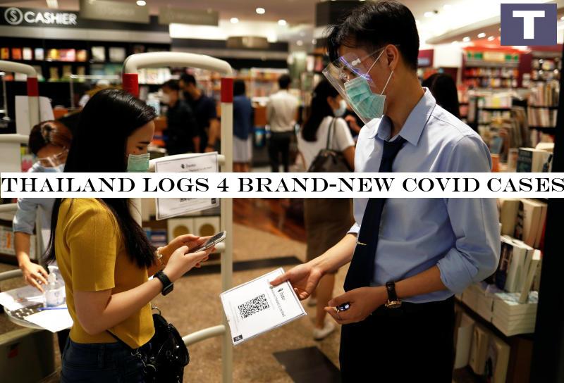 Thailand logs 4 new Covid cases Sunday, all imports