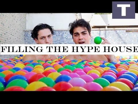 Filling The Hype House Pool With Plastic Balls!