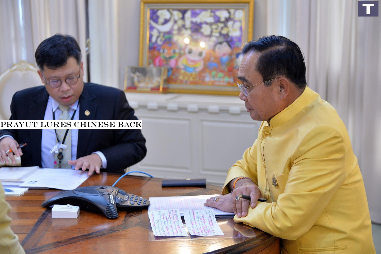 Prayut lures Chinese back