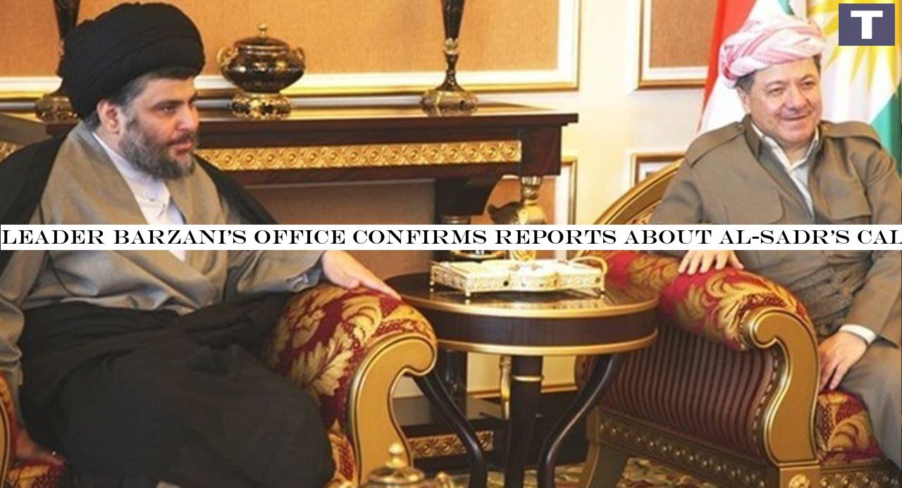 Leader Barzani's office confirms reports about al-Sadr's call