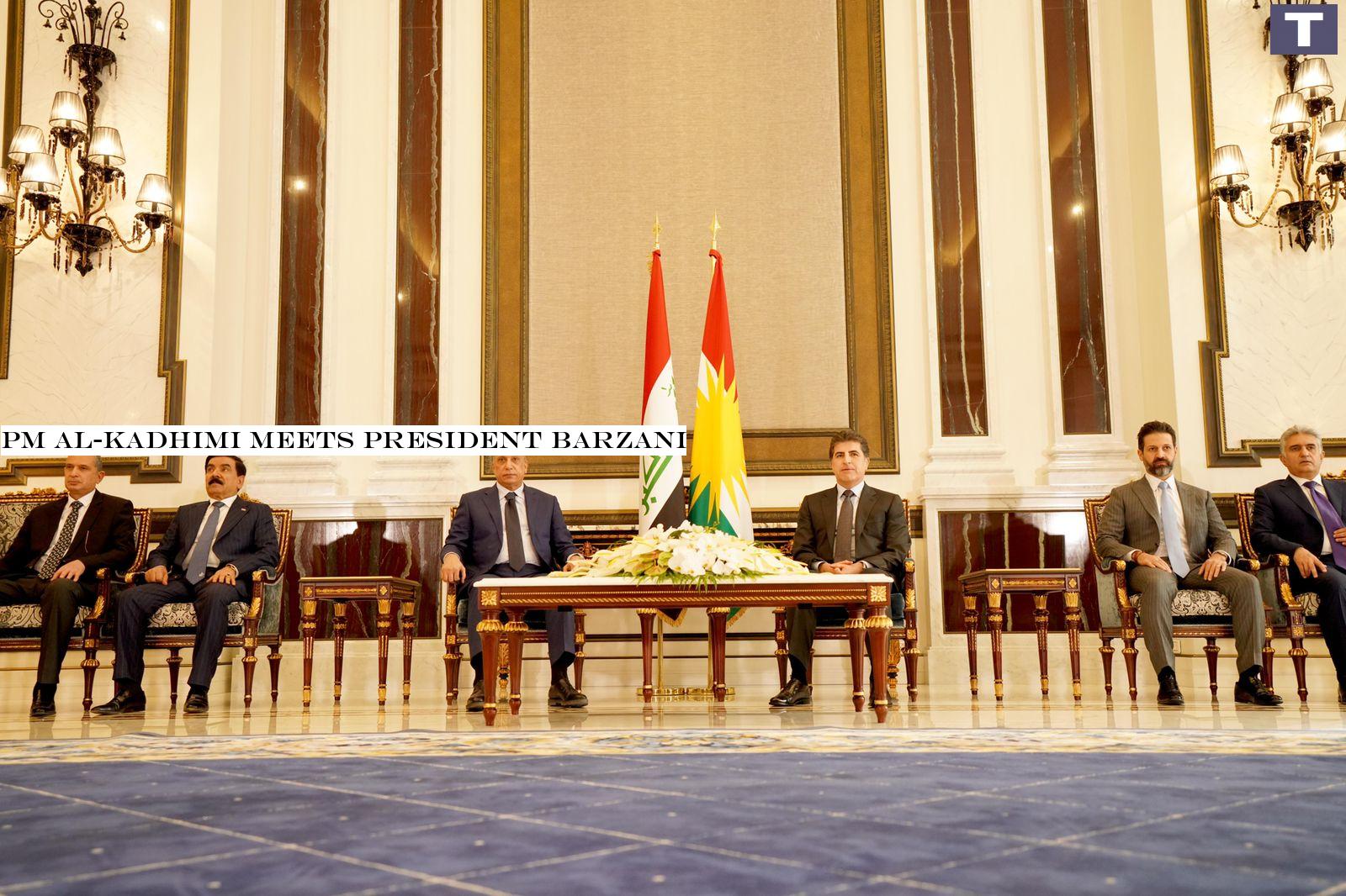 PM al-Kadhimi meets President Barzani