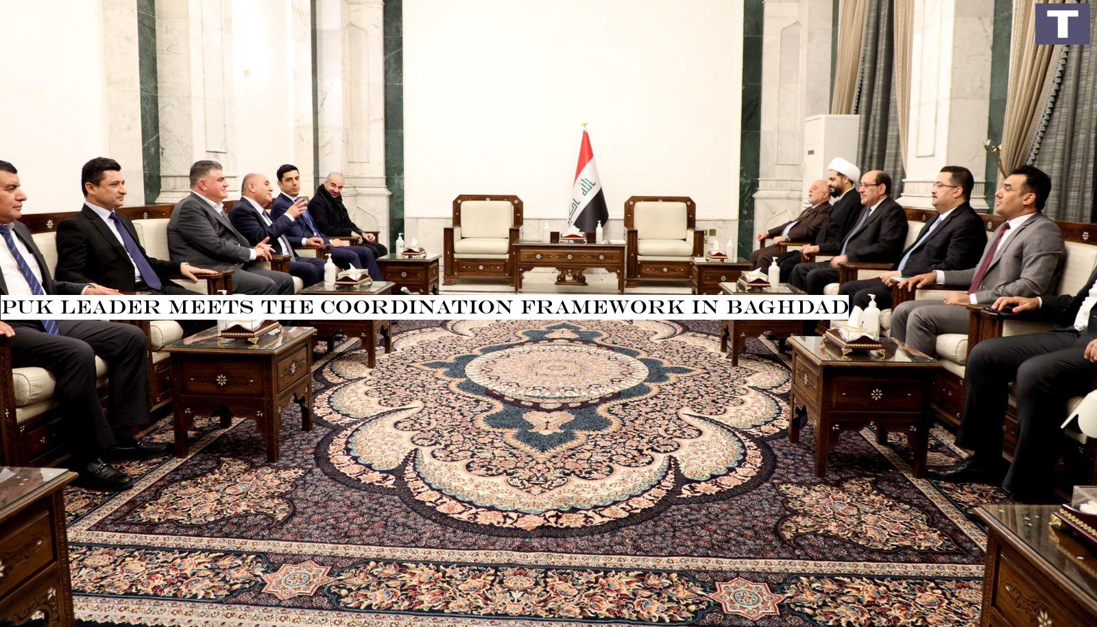 PUK leader meets the Coordination Framework in Baghdad 