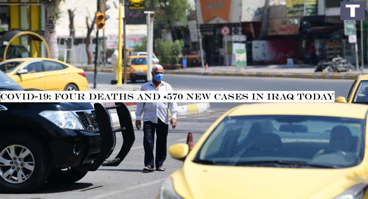 COVID-19: four deaths and +570 new cases in Iraq today