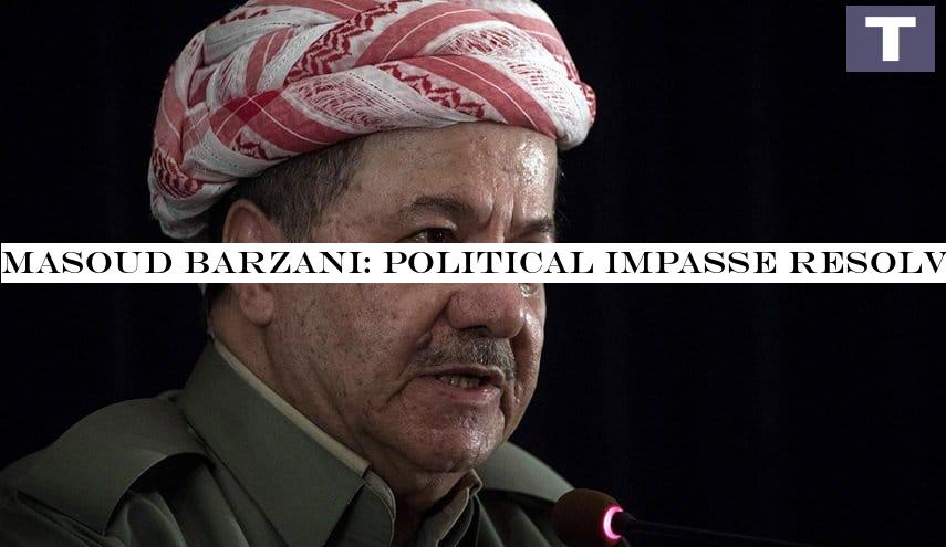 Masoud Barzani: political impasse resolves once political forces become independent