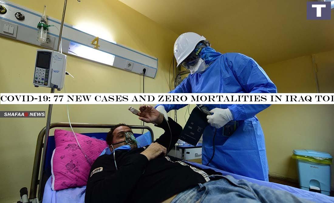 COVID-19: 77 new cases and zero mortalities in Iraq today