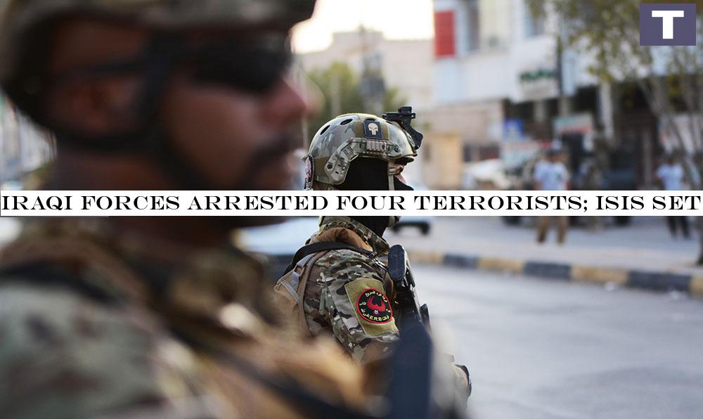 Iraqi forces arrested four terrorists; ISIS set fire in agricultural lands south of Kirkuk