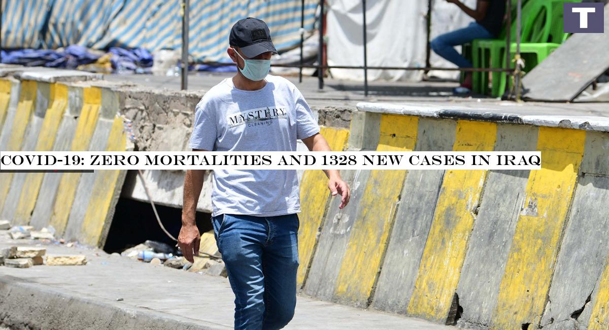 COVID-19: zero mortalities and 1328 new cases in Iraq