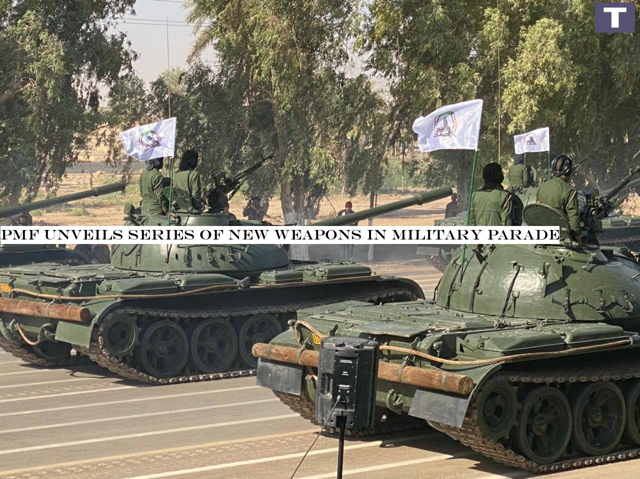 PMF unveils series of new weapons in military parade