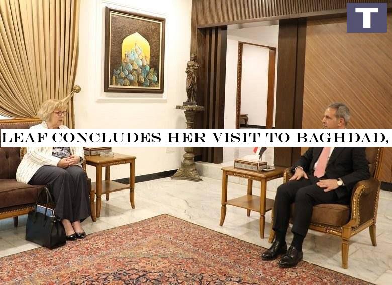 Leaf concludes her visit to Baghdad, heads to Erbil