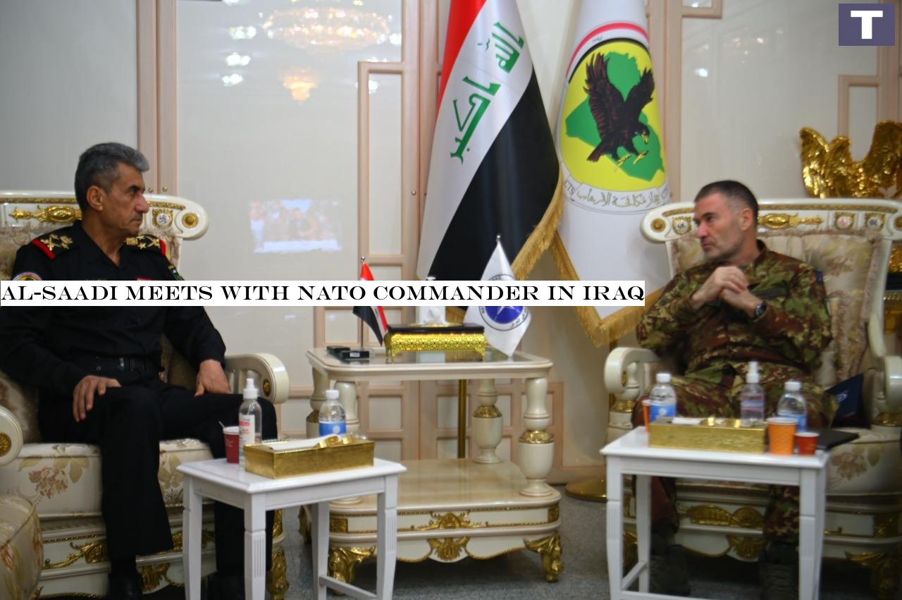 Al-Saadi meets with NATO commander in Iraq