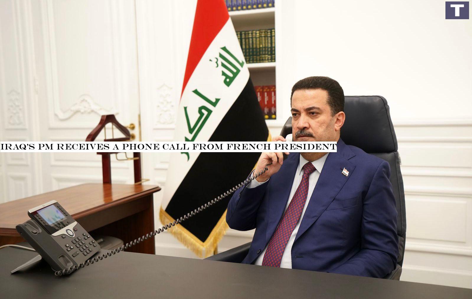 Iraq's PM receives a phone call from French President