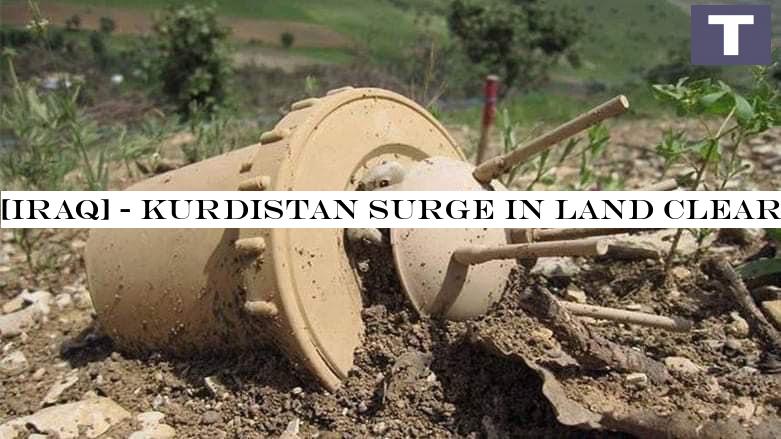 Kurdistan surge in land cleared of mines with rising casualties