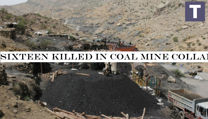 Sixteen killed in coal mine collapse in Marwaarh near Quetta